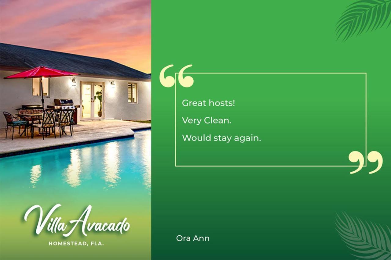 Bright Villa, Heated Pool, 2 Kings, By Everglades, Biscayne & Keys Homestead Exteriér fotografie